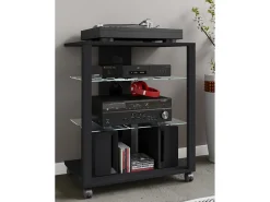 VCM Móveis Hifi Folas Preto A. 70 x L. 60 x P. 41 cm Multicor