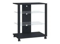 VCM Móveis Hifi Folas Preto A. 70 x L. 60 x P. 41 cm Multicor