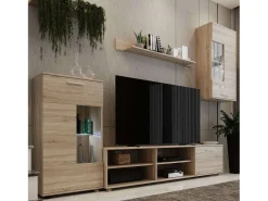 Móveis para sala de estar Sonoma Oak Color 230x38,3 cm Modernos^ Móvel De Tv