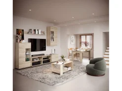 Móveis para sala de estar Sonoma Oak Color 230x38,3 cm Modernos^ Móvel De Tv