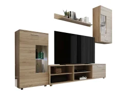 Móveis para sala de estar Sonoma Oak Color 230x38,3 cm Modernos^ Móvel De Tv