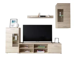 Móveis para sala de estar Sonoma Oak Color 230x38,3 cm Modernos^ Móvel De Tv