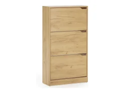 Best VS Venta-stock Móveis para sapateira Angel 3 portas cor carvalho claro, para 18 pares Natural claro