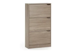 New VS Venta-stock Móveis para sapateira Angel 3 portas cor carvalho, para 18 pares Castanho
