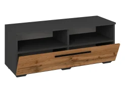 VCM Móveis para TV Arila Antracite/carvalho mel A. 39 x L. 95 x P. 40 cm^ Móvel De Tv