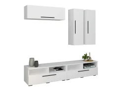 New VCM Móveis para TV Arila Branco A. 200 x L. 190 x P. 40 cm Multicor