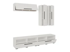 New VCM Móveis para TV Arila Branco A. 200 x L. 190 x P. 40 cm Multicor