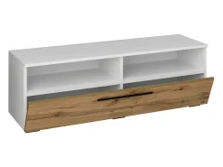Móvel De Tv*VCM Móveis para TV Arila Branco/carvalho de mel A. 39 x L. 115 x P. 40 cm Multicor