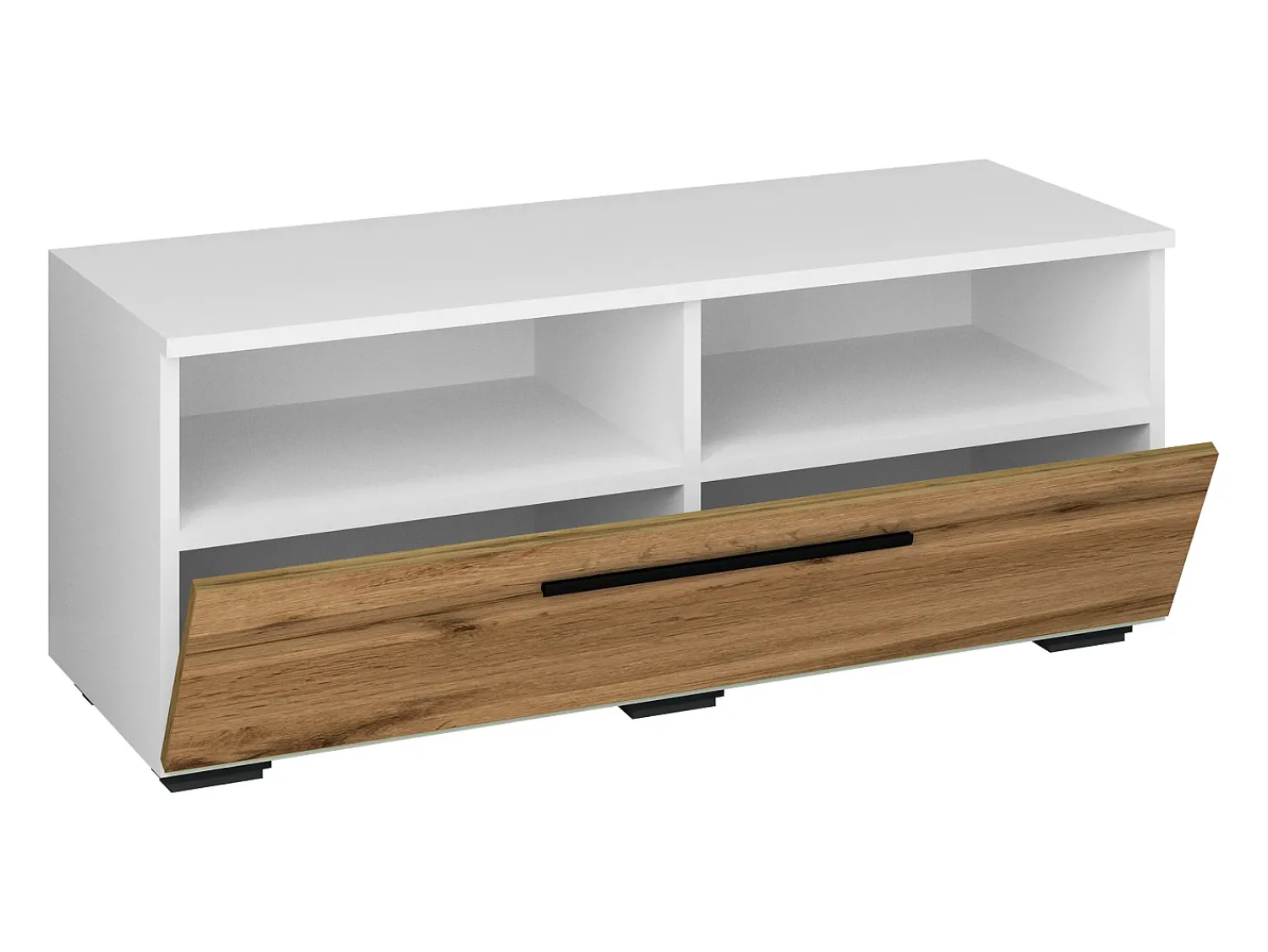 VCM Móveis para TV Arila Branco/carvalho de mel A. 39 x L. 95 x P. 40 cm^ Móvel De Tv
