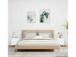 Móvel De Tv| Móveis parede p/ TV 2pcs 40,5x30x40 cm derivados madeira PT726604 Branco