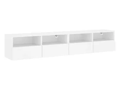 Móveis parede p/ TV 2pcs 80x30x30cm derivados de madeira PT483933^ Móvel De Tv