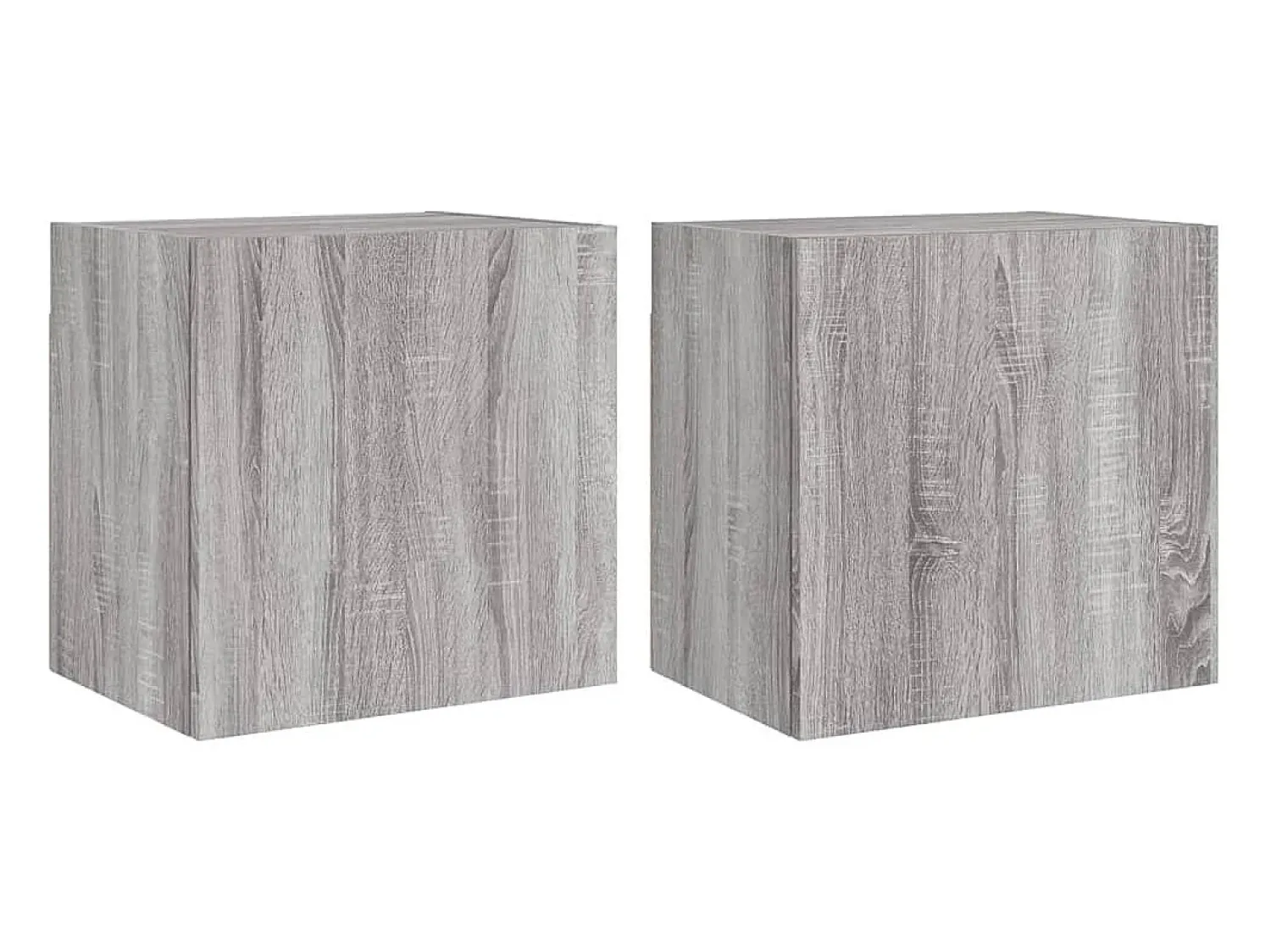Móvel De Tv* Móveis parede TV 2pcs 40,5x30x40 cm deriv. madeira cinza sonoma PT903541 Cinzento