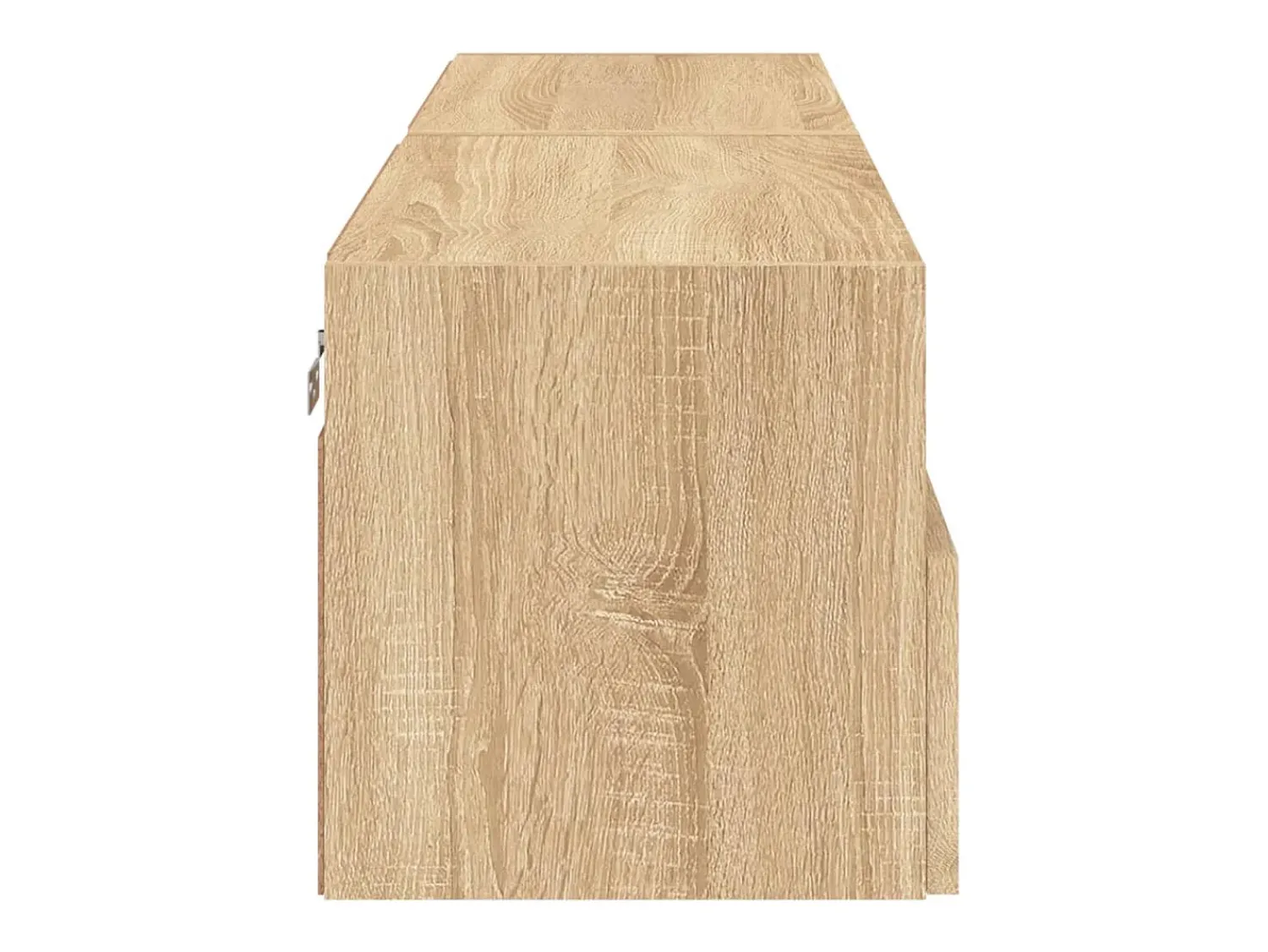 Outlet vidaxl Móveis parede TV 2pcs 60x30x30cm deriv. madeira carvalho sonoma Castanho