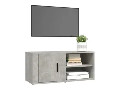 Móvel De Tv* Móveis TV 2 pcs 80x31,5x36 cm derivados madeira cinza cimento PT757816 Cinzento