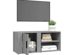 Online Móveis TV 2 pcs 80x31,5x36 cm derivados madeira sonoma PT437980 Cinzento