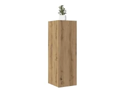 Online vidaxl Móveis TV 2 pcs 30,5x30x90 cm deriv. madeira carvalho artisiano Castanho