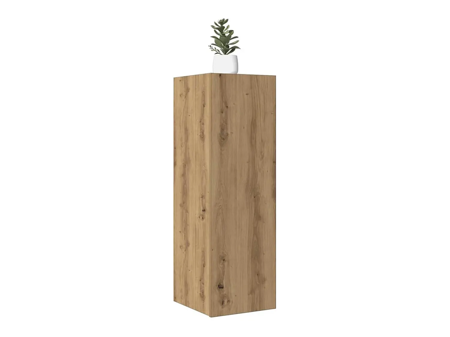 Online vidaxl Móveis TV 2 pcs 30,5x30x90 cm deriv. madeira carvalho artisiano Castanho