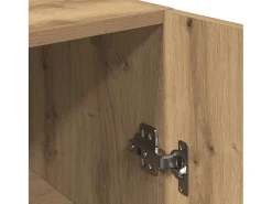 Online vidaxl Móveis TV 2 pcs 30,5x30x90 cm deriv. madeira carvalho artisiano Castanho