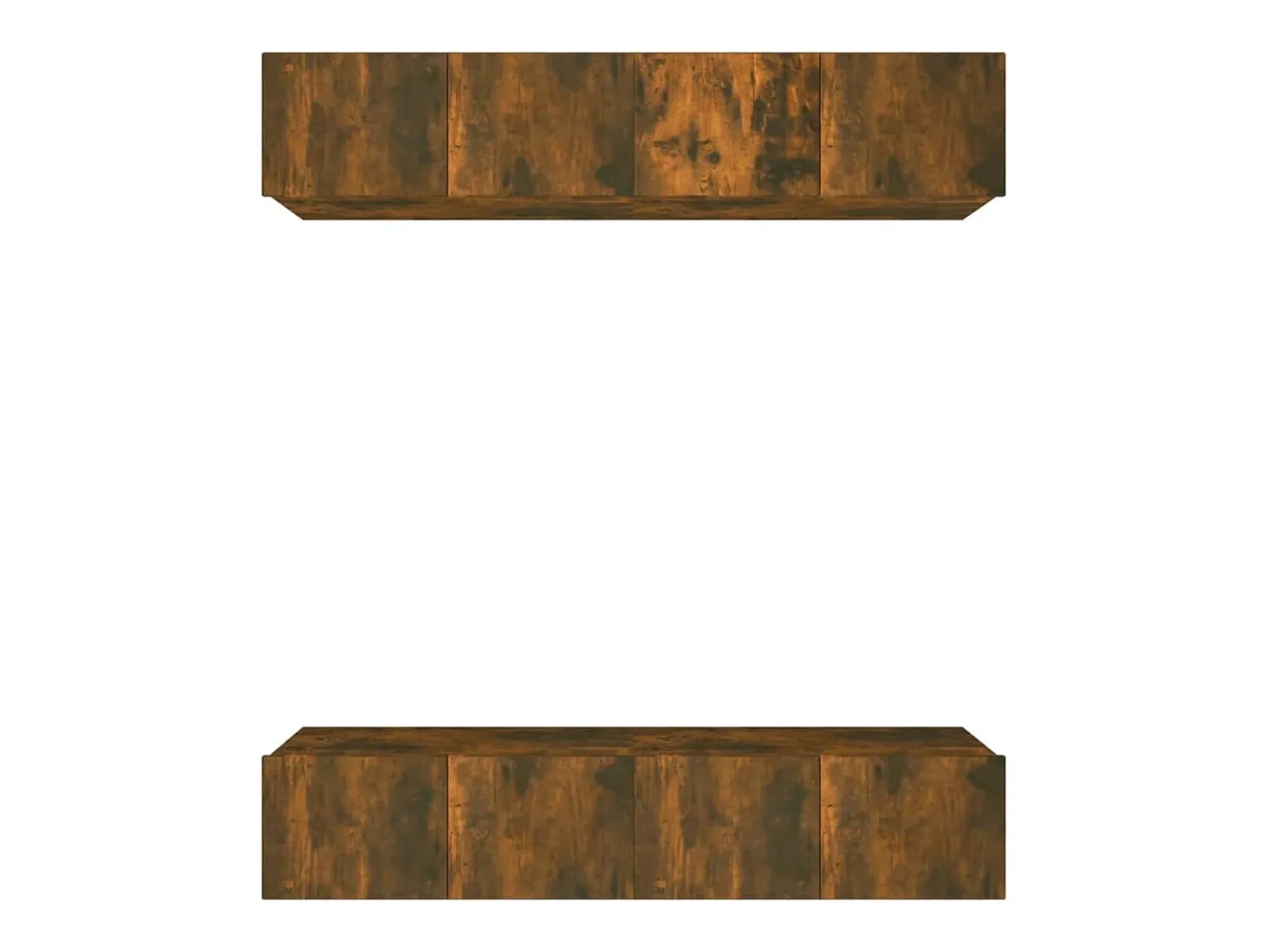 Discount Móveis TV 4 pcs 80x30x30cm derivados de madeira carvalho fumado PT537788 Castanho