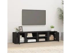 Móvel De Tv| Móveis TV 2pcs 80x31,5x36 cm derivados de madeira PT280841 Preto