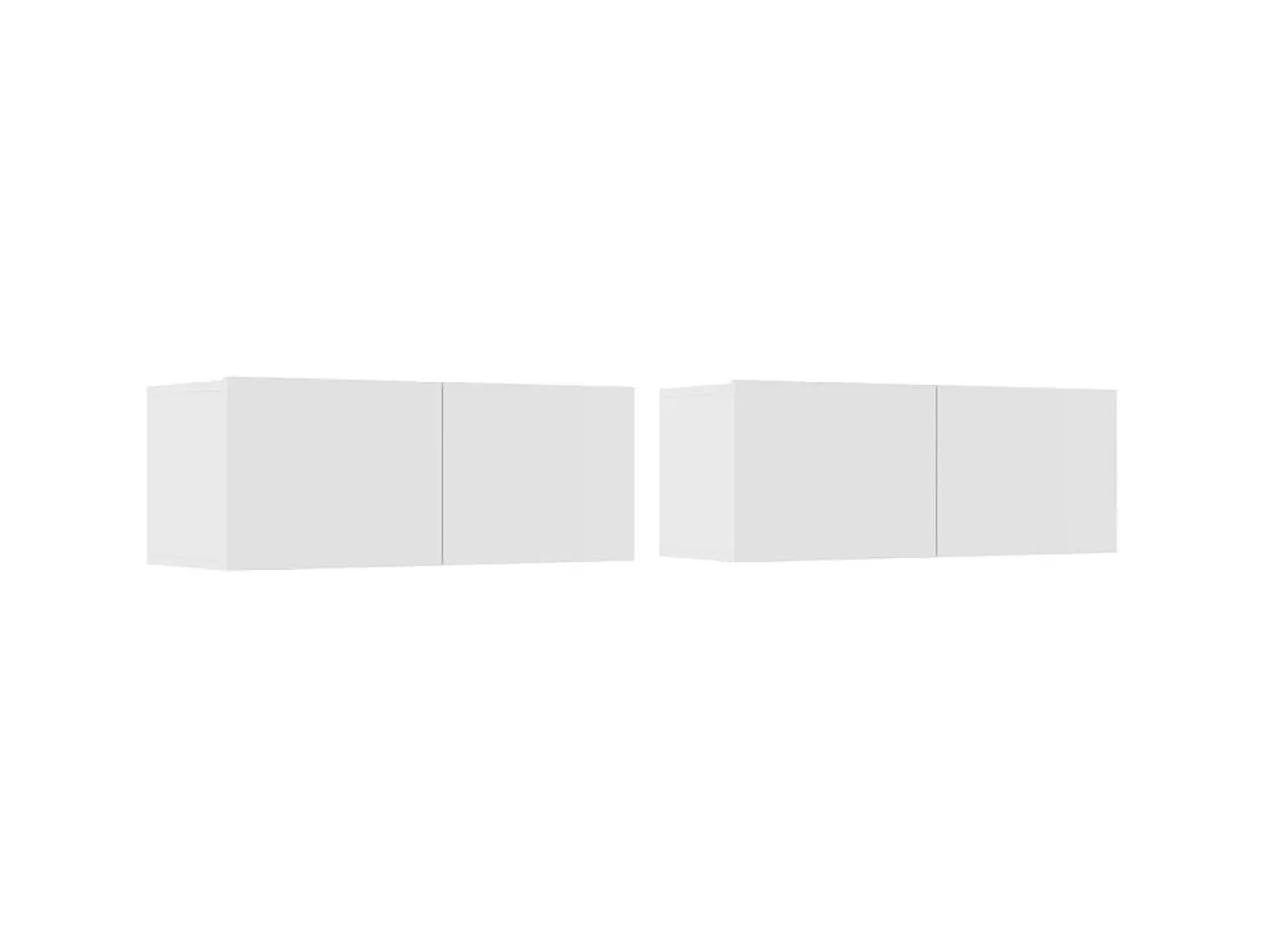 Móveis TV 2pcs 80x30x30cm derivados de madeira PT332640 Branco