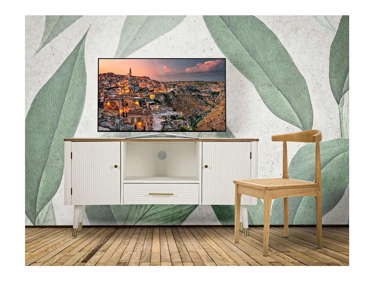 Móvel De Tv* Móveis TV VKH228, , 117x40x60 cm, Kendra Home Branco