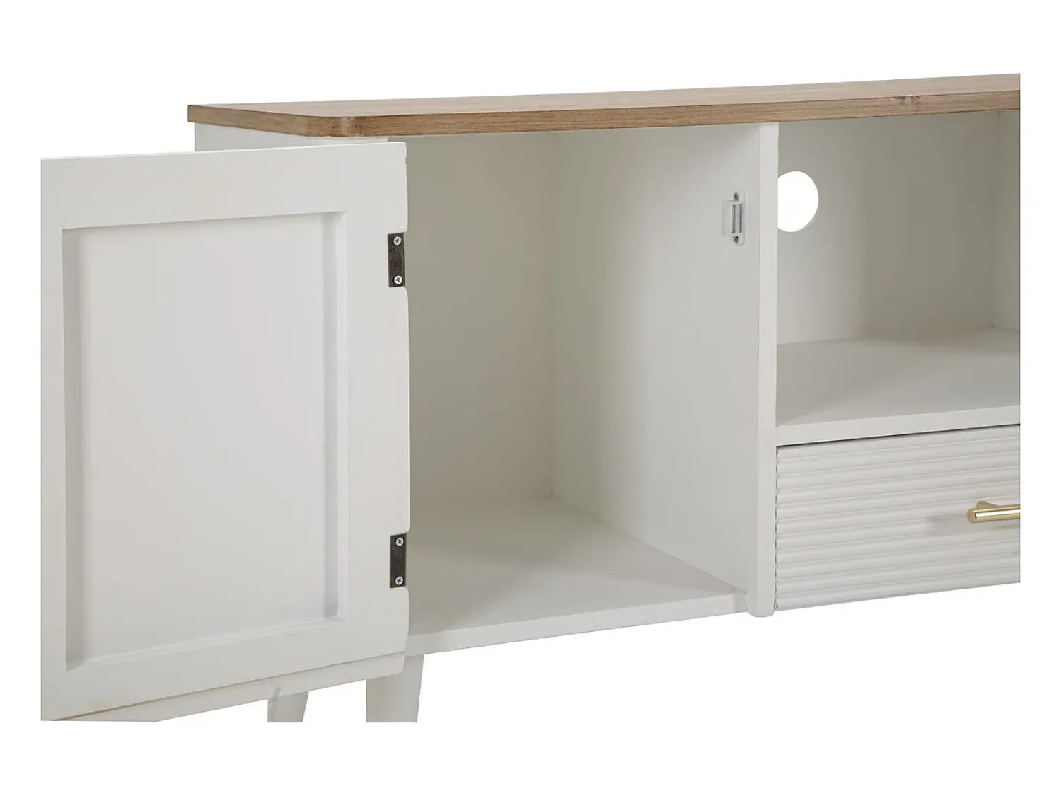 Móvel De Tv* Móveis TV VKH228, , 117x40x60 cm, Kendra Home Branco