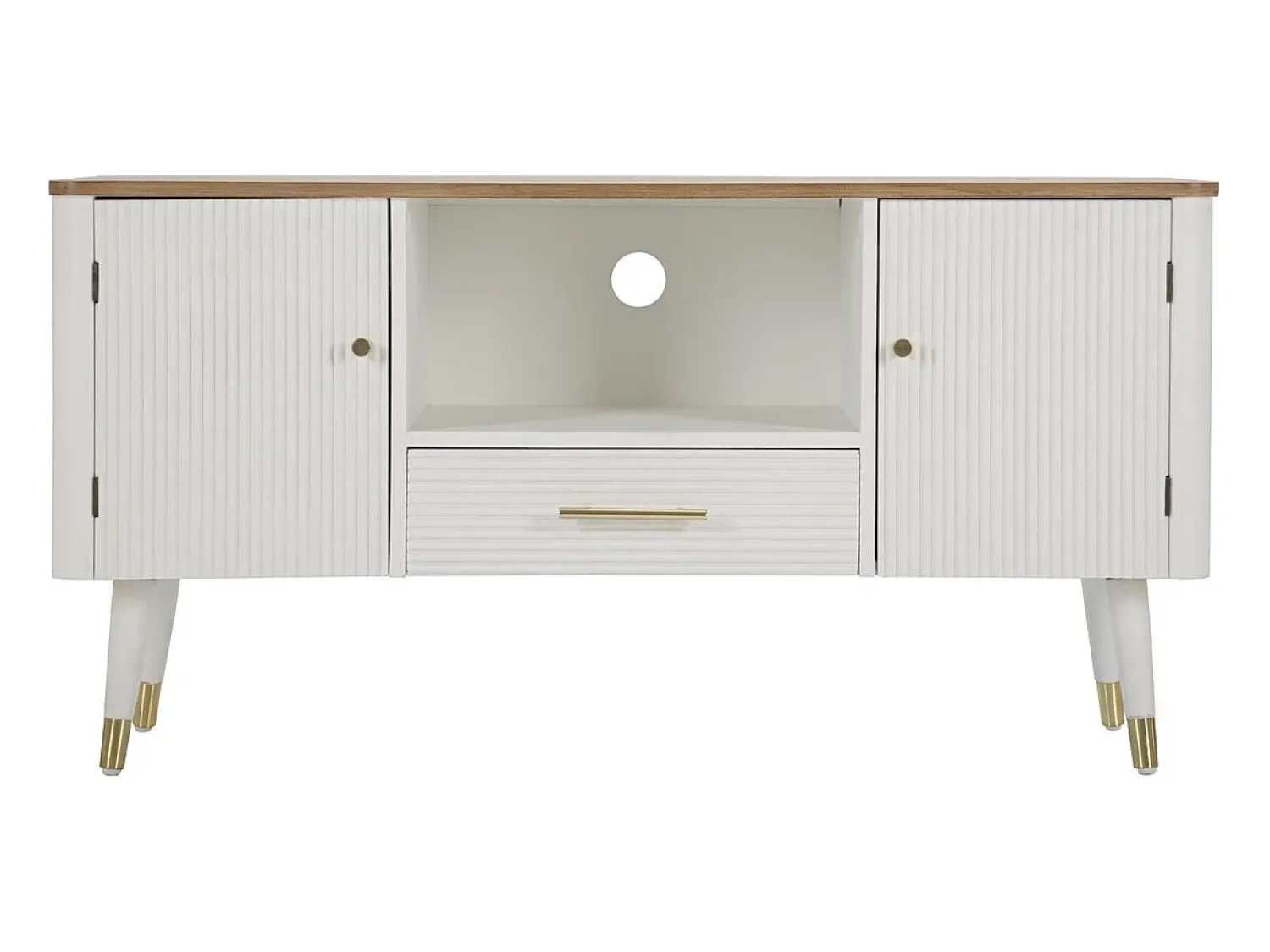 Móvel De Tv* Móveis TV VKH228, , 117x40x60 cm, Kendra Home Branco