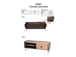 Móvel De Tv| Móveis TV VKH229, Castanho, 150x42x58 cm, Kendra Home Cinzento