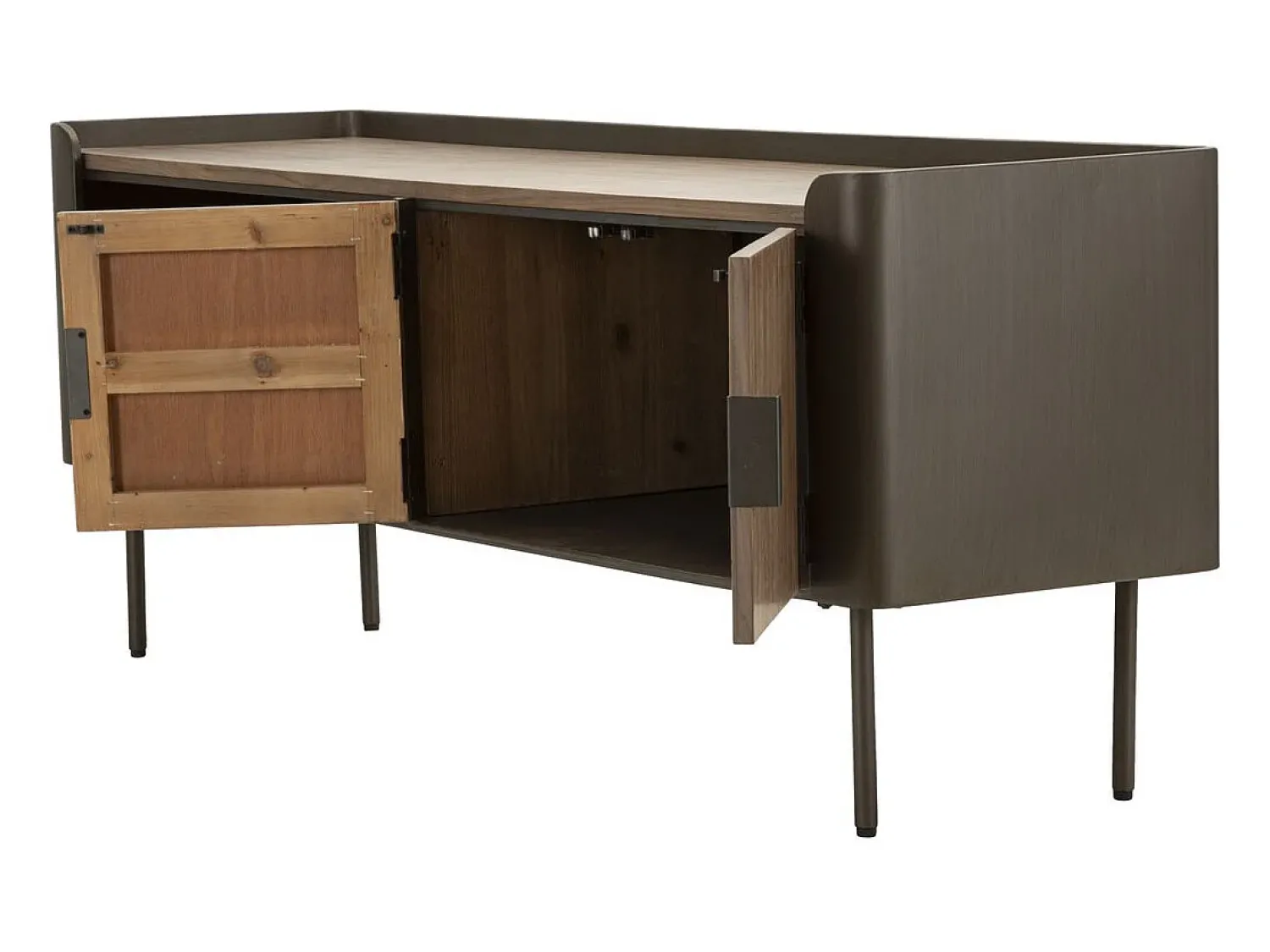 Móvel De Tv| Móveis TV VKH229, Castanho, 150x42x58 cm, Kendra Home Cinzento