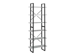 Clearance Móvel alto 80x30x210 cm derivados de madeira sonoma PT136273 Cinzento