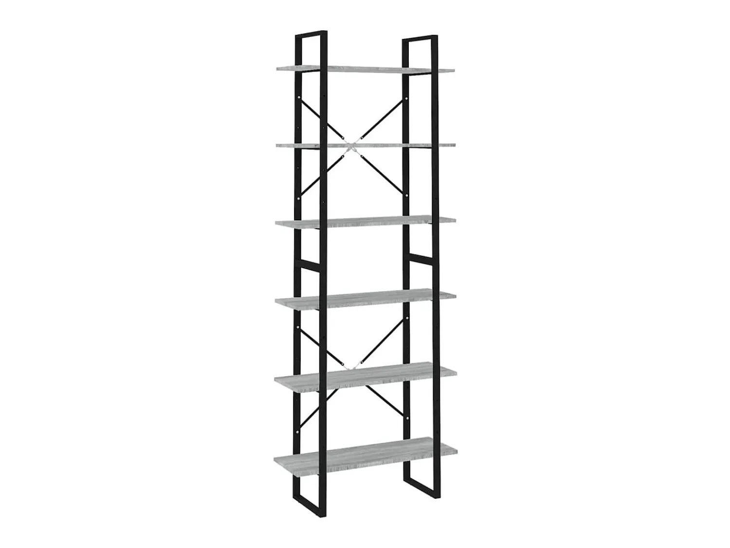Clearance Móvel alto 80x30x210 cm derivados de madeira sonoma PT136273 Cinzento