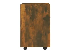 Clearance vidaxl Móvel apoio c/ rodas 33x38x60cm deriv. madeira carvalho fumado Natural claro