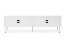 Móvel baixo para TV de 180 cm, acabamento fosco com passagem de cabos. Design minimalista para sala de estar, quarto ou corredor.^ Móvel De Tv