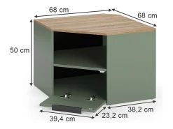Móvel De Tv*Vicco Móvel baixo para TV 68x68x50 wido Verde