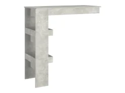 Móvel bar parede 102x45x103,5cm derivados madeira cinza cimento PT301786^ Móvel De Bar