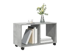 vidaxl Móvel c/ rodas 72x33x42,5 cm derivados madeira cimento^ Mesa De Apoio