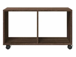 Mesa De Apoio|vidaxl Móvel c/ rodas 72x33x42,5cm derivados madeira carvalho castanho Natural claro