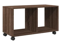 Mesa De Apoio|vidaxl Móvel c/ rodas 72x33x42,5cm derivados madeira carvalho castanho Natural claro