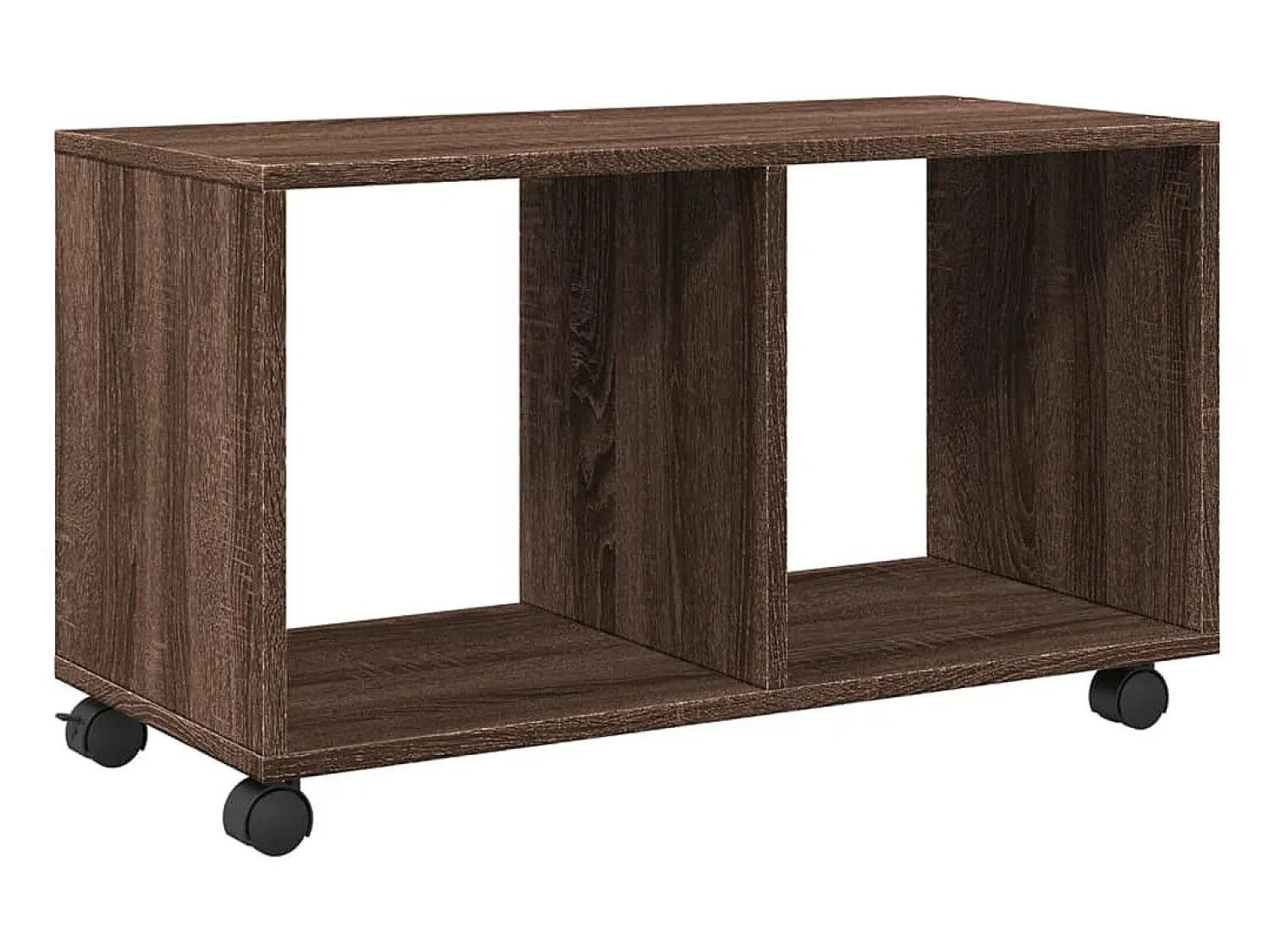 Mesa De Apoio|vidaxl Móvel c/ rodas 72x33x42,5cm derivados madeira carvalho castanho Natural claro