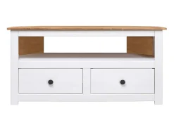 Móvel De Tv* Móvel canto TV 93x49x49 cm madeira pinho maciça Panama PT156144 Branco