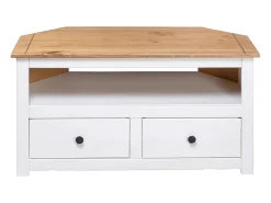 Móvel De Tv* Móvel canto TV 93x49x49 cm madeira pinho maciça Panama PT156144 Branco