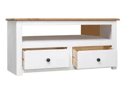 Móvel De Tv* Móvel canto TV 93x49x49 cm madeira pinho maciça Panama PT156144 Branco
