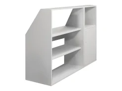 Hot Vente-unique Móvel com inclinação 1 porta, 2 prateleiras e 1 nicho ADEZIO Branco