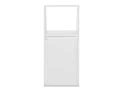 Clearance Vente-unique Móvel com inclinação 1 porta e 1 nicho ADEZIO Branco
