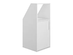 Clearance Vente-unique Móvel com inclinação 1 porta e 1 nicho ADEZIO Branco