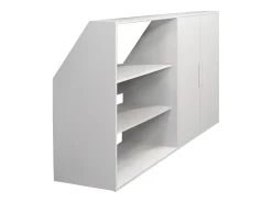 Móvel De Arrumação|Vente-unique Móvel com inclinação 2 portas e 2 prateleiras ADEZIO Branco