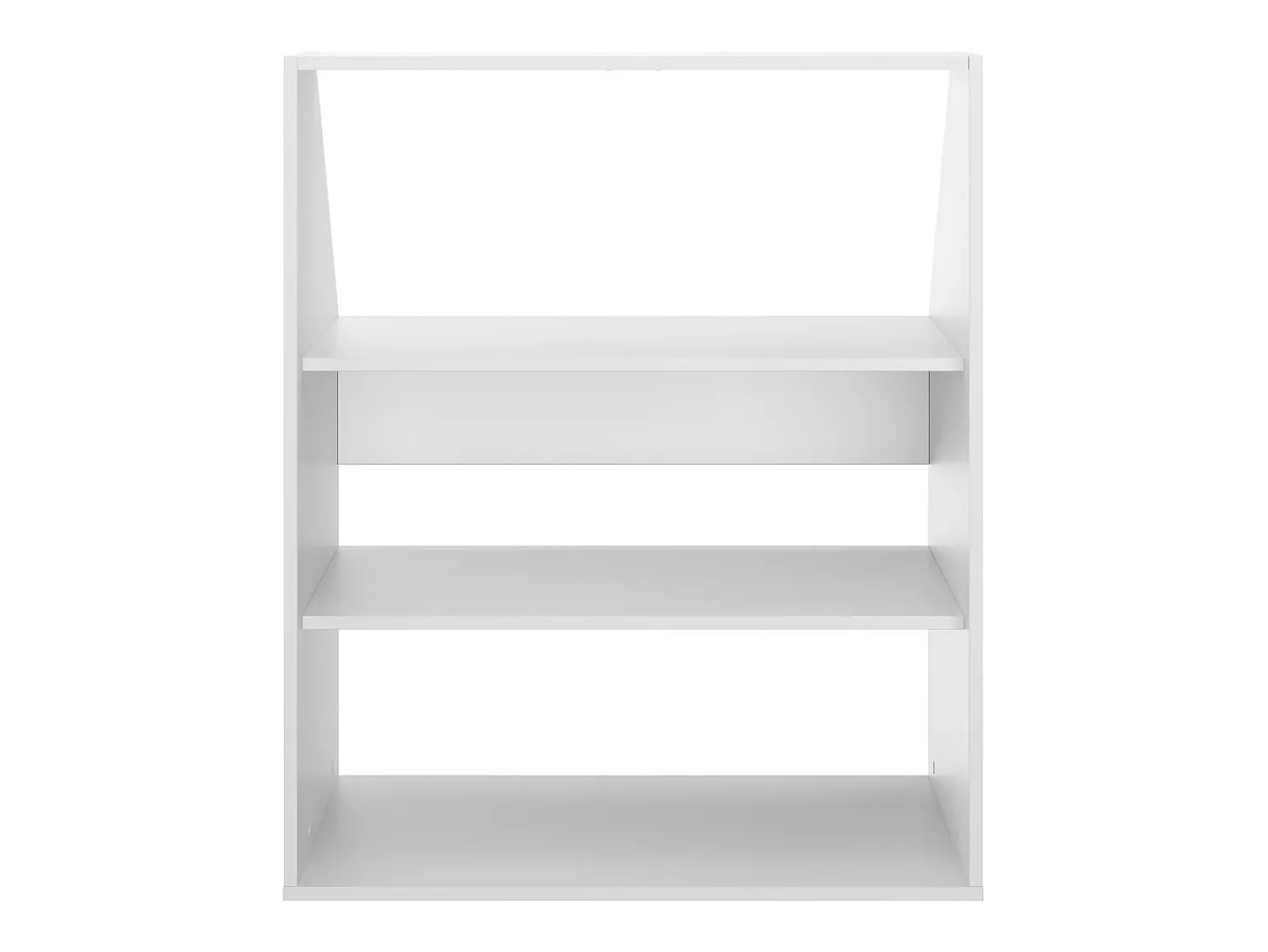 Móvel De Arrumação*Vente-unique Móvel com inclinação com 2 prateleiras - ADEZIO Branco