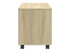 Mesa De Apoio|vidaxl Móvel com rodas 72x33x42,5 cm deriv. de madeira carvalho sonoma Natural claro