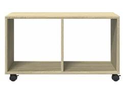 Mesa De Apoio|vidaxl Móvel com rodas 72x33x42,5 cm deriv. de madeira carvalho sonoma Natural claro